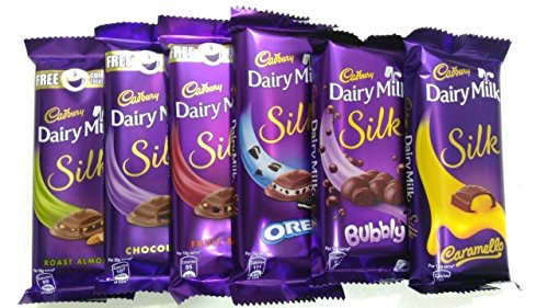 Throni Cadbury Dairy Milk Silk Pack Of 6 Combo,335Gms