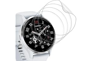 SkyKeep (4 Stücke für Schutz Garmin Venu 3 Displayschutz Garmin Venu 3 Folie, Panzerglasfolie für Garmin Venu 3 Screen Protector (Soft TPU)(Ultra-klar)(Anti-Bläschen)