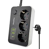 Lunatic Showmax Serisi SH-2646 Termal Akım Korumalı Priz (3 Priz + 2 Usb + 1 Type-c)