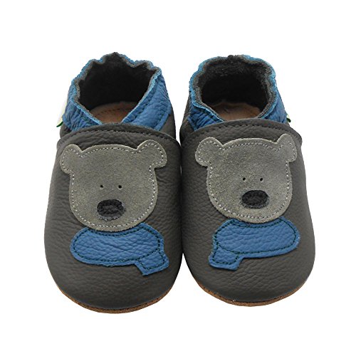 Sayoyo Bär WeichesLeder Lauflernschuhe Krabbelschuhe Babyschuhe - 3