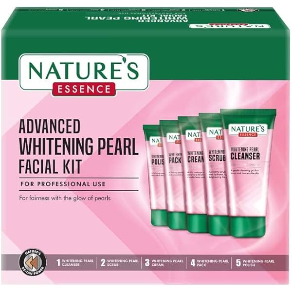 Nature's Essence Advanced Whitening Pearl Facial Kit, 5-Step Kit