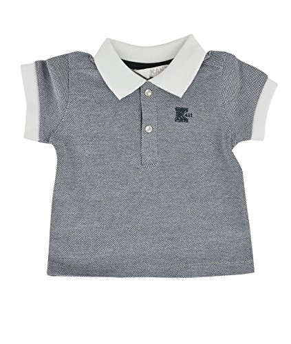 Kanz Baby-Boys Poloshirt 1/4 Arm 1512511 Plain Polo Short Sleeve Polo Shirt, Blue (Black Iris/Blue 3800), 3-6 Months (Manufacturer Size: 68)