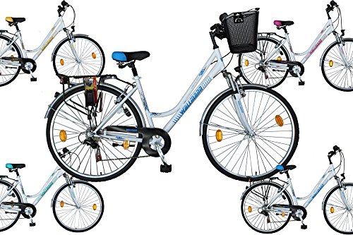 WBT107 Fahrrad 7 Gang Shimano Kettenschaltung Federgabel Korb Werkzeug