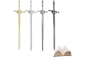 ZORTVUL 2 Pièces Marque-Pages En Métal - Mini Épée - Rétro - Personnalisable - Pour Les Amateurs De Lecture - Vintage - Cadeau Pour Les Femmes, Les Hommes Et Les Étudiants
