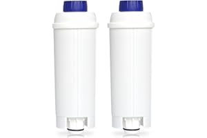 HEOMAITO Cartouche Filtrante DLSC002 pour DeLonghi, Detartrant De longhi Magnifica s/Dinamica, Filtres à Eau Machine à café Compatibles avec et toutes les Séries ECAM/ESAM/ETAM/BCO/EC, Lot de 2