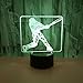 Produktbild Fujunping Neue Baseball 3D Licht Bunte Touch Fernbedienung Geschenke Schreibtischlampe Moderne Tischlampen Für Wohnzimmer Nachtlicht,Remote Touch-Schalter