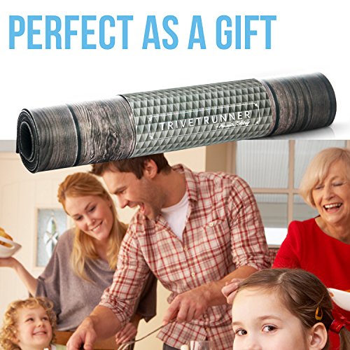 trivetrunner: Untersetzer und Tischläufer – Deko Küche Tisch Décor schützt Arbeitsplatten und Oberflächen vor heißen Teller, Töpfe und Geschirr, rutschsicher, Holz rustikales Design - 8