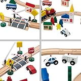 Ultrakidz Holzeisenbahn Set Lukas – 100-teilig - 7
