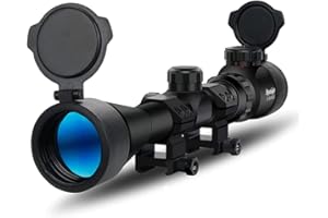 Paike 3-9X40 Portata del fucile, Rosso verde illuminato sight, con flip-down covers