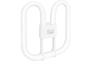 LIUYIFE GR10Q 4-PIN 28W(Large Size 20*20cm) Compact Fluorescent Lamp Non-Dimmable Warm White 3500K, 230V , Recessed Ceiling Light, CFL Light Bulb, Low Energy Light Bulb, Suitable for Indoor Stair Corridors