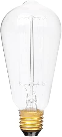 Edison Wolfram Glühlampen Faden Jahrgang Antik Glühbirne E27 St64 :  Amazon.de: Beleuchtung
