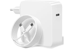 LTBSTOYE Chargeur 100W pour Mac Book Pro/Air, Adaptateur d'alimentation USB C Compatible avec Mac Book Pro 16, 15, 14, 13 Pouces, Mac Book Air 13 Pouces, iPad Pro 2021/2020/2019/2018, avec 2M USB C Câble