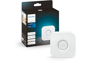 ‎PHILIPS HUE Philips Hue Bridge Standardsteuerung für Hue-Beleuchtungssysteme, intelligente Steuerzentrale zur Steuerung von Hue-Smart-Home-Leuchten, kompatibel mit Sprachsteuerung und über App von überall aus