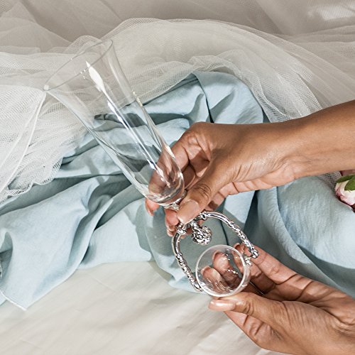 Brautbecher „Franziska“ – Personalisierbarer Brautbecher aus Zinn und echtem Kristallglas - 5