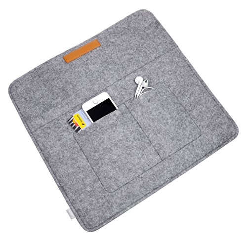 Inateck Macbook Air 11 Zoll Filz Sleeve Hülle Ultrabook Laptop Tasche für 11 Zoll Apple Macbook Air, Verschluss mit Klettband, Grau - 7