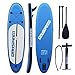 Produktbild HE FEN HAN Stand up Paddle Board,aufblasbare Surfboard Sup Paddelbrett mit Alu-Paddel,305 x 76 x 15cm bis 140kg