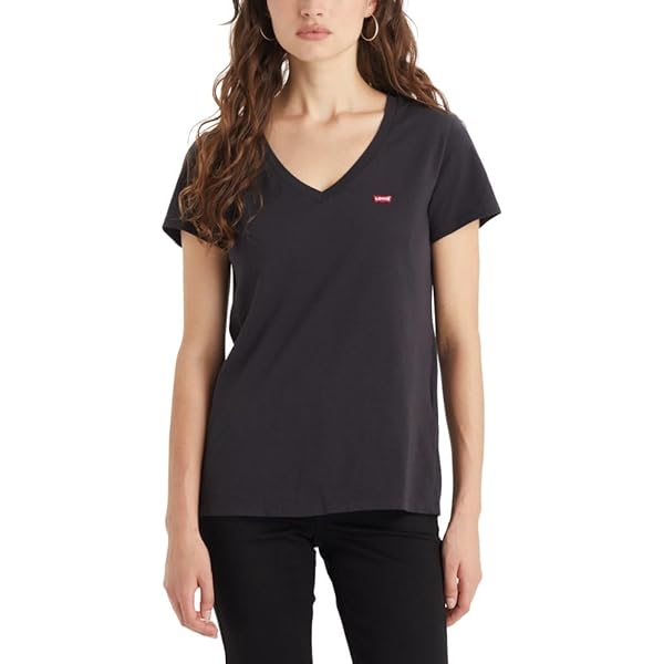 Levi's Essential Long Sleeve V-Hals Dames T-Shirt (1-Pack)