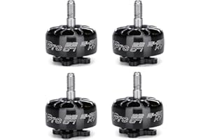 SPARKHOBBY XING-E Pro 2207 1800KV 2450KV 2750KV Moteur sans balais 2~6S Lipo Arbre creux 5 mm pour drones à hélice Freestyle de 5 à 15,2 cm (4 pièces 2207 2450 KV)