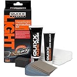 QUIXX QHRK1 Reliable Car Headlight Restoration Kit to Increase Safety and Can Prevent MOT Failure, Includes Headlight Polish,