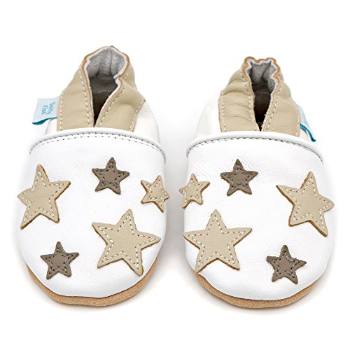 Weiche Baby und Kleinkind Lederschuhe – Jungen und Mädchen – Sterne - 2
