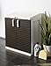 TOOMAX 102 x 90 x 54cm Rattan Line Extra Large Storage Unit with Lid/ 2 Doors - Milk White/Brown