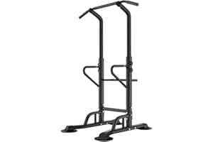 ‎SOGES soges Dip-Station Kraftturm mit Klimmzugstange Multifunktions Krafttraining klimmzugturm,Ideal für Home-Gym