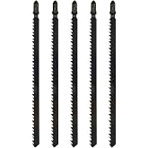 5 x T744D Professional 180mm Jigsaw Blades for Wood and Metal Sawing Jig Saw Accessory Compatible with Bosch Metabo etc