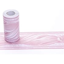 Carta Da Parati Autoadesiva Per Bordo Bagno - PVC Impermeabile - Stile Retrò Fiori - 10cm X 5m - Foto 7