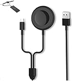 leChivée 2 in 1 Watch Charging Cable, Watch Charger for Samsung Galaxy Watch 4/3/Active 2/Gear S3, Magnetic Wireless Charging