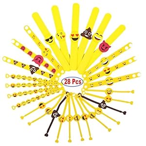 Pulsera de goma emoticonos