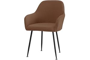 RTSFKFS 2/4/6 Pezzi Copripoltrona Elasticizzato Ufficio Coprisedia con Braccioli Fodera Poltroncina Sala Pranzo Jacquard Casa e Cucina Soggiorno Impermeabile Copertura Sedia da Scrivania ( Color : #34 , Size