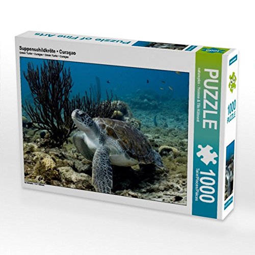 Preisvergleich Produktbild Suppenschildkröte • Curaçao 1000 Teile Puzzle quer (CALVENDO Natur)