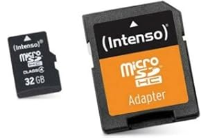‎INTENSO Intenso microSDHC 32GB Class 10 Speicherkarte inkl. SD-Adapter, schwarz