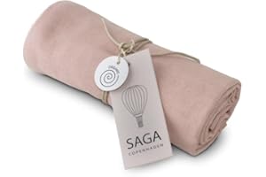 ‎SAGA COPENHAGEN Saga Copenhagen Vidar Spucktücher Baby 70x70 cm | Saugfähige GOTS-Zertifizierte Musselin Tücher aus Bio Baumwolle | Langlebiges Spucktuch & Mulltuch Baby | Soft Muslin Burp Cloths