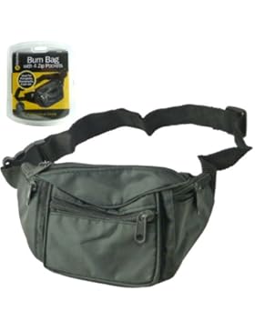 New Travel Bauchtasche/Hüfttasche/Gürteltasche mit 4Reißverschlusstaschen und verstellbare Taille Band