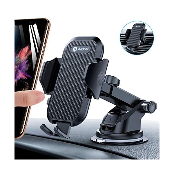 andobil Handyhalter fürs Auto Handyhalterung Lüftung & Saugnapf Halterung 3 in 1 Universale KFZ Handyhalterung Smartphone Halterung für iPhone11/ 11 Pro/Samsung Galaxy Note10/S10/HUAWEI Xiaomi LG usw