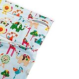 Baby Wasserdichtem Reißverschluss Wiederverwendbare Stoff Wickeltasche Snap Tote Bunte Tiere Muster - 8