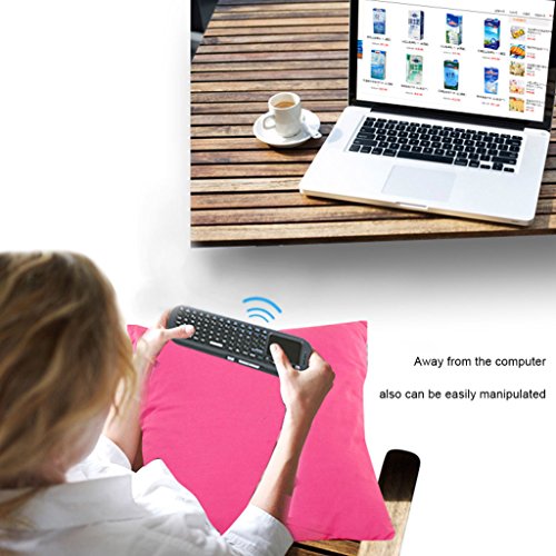 Tastatur Touchpad Maus, damark (TM) Ipazzport KP-810–19S 3 in 1 2.4 GHz Mini Wireless Air Mouse Handheld Full funktionsfähige Qwert Tastatur mit Touch Pad Englisch/Russisch Version - 8