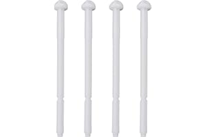 JUMPLUSHION 4 Stück für Twinline Betätigungsstange Druckstab Set für Spülplatte 240.074.00.1 Toilettenspülung Ersatzteile Spülkasten Druckstange, Weiß, 135mm x 7mm