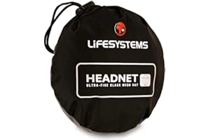 Lifesystems, Midge/Mosquito Head Net Hat Unisex, Nero, One Size