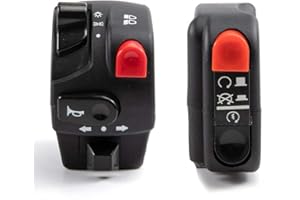 EVOMOSA 7/8 "22mm Moto Interruttore Pulsante Clacson Freccia Fendinebbia Luce Start Manubrio Regolatore Elettrico Interruttore