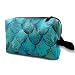 Produktbild Aqua Turquoise Mermaid Or Dragons Travel Makeup Cute Cosmetic Case Organizer Portable Storage Bag for Women