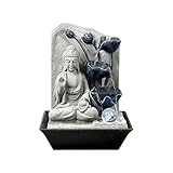 Art Deco Home - Zimmerbrunnen BUDDHA, Kunstharz, 40 cm - 10901SG