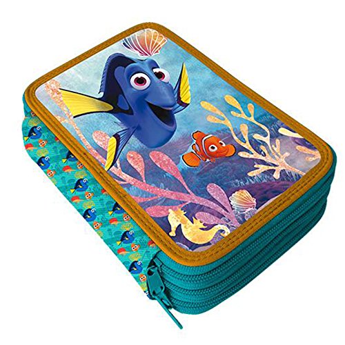 MC SRL DORY NEMO ASTUCCIO SCUOLA ASILO 3 ZIP bimbo/bimba COLORI GIOTTO ELIOS 43 PEZZI