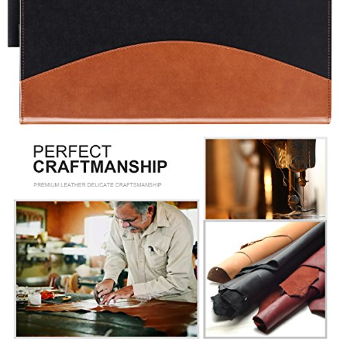 iPad Pro 10.5 Hülle, iPad Pro 10.5, Fyy® [Super Funktionsserien] Hochwertige Kunstleder Hülle mit Halterungen für Karten, Notizen für Apple iPad 10.5 Zoll (2017 ), Schwarz+Braun (mit automatischer Schlaf/ Weck-Funktion) - 2