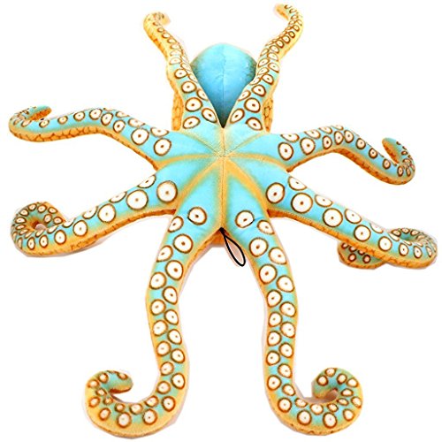 YunNasi 31’/80cm Kreative Plüschtier Krake Kissen Kuschelig und nahe an der Wirklichkeit - 2