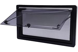 BBAUER Ventana De Caravana Ventana Lateral Ventana Abatible Ventana De Autocaravana Ventana De Empuje Ventana Plegable Para Caravana Panel Furgoneta Camper Rv,700*450mm
