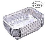 xutong 30 PCS Barquettes Aluminium Accessoire de Barbecue Lot de 650ml