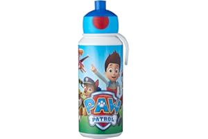 Mepal - Drinking Bottle Pop-Up Campus - Drinking Bottle - Leak Proof Drink Bottle For School - BPA-Free & Dishwasher Safe - 400 ml - Paw Patrol