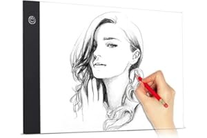 95sCloud LED Leuchttisch für Zeichnen und Skkizieren,Dimmbares Grafiktablett Light Pad Leuchtplatte Leuchtkasten Drawing Board Copy Board Licht Pad Zeichenbrett A4 Light Duplication Zeichenbrett